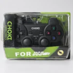 Controle Choki CON273 Double Shock 2 visto de frente na embalagem