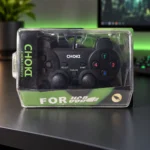Controle Choki CON273 na embalagem sobre a mesa gamer